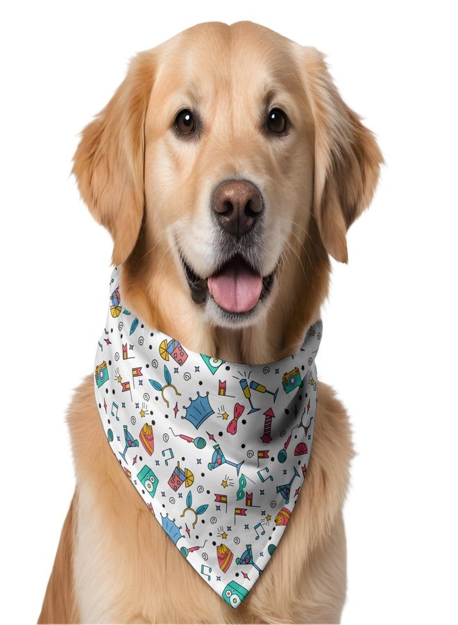 W Brings Birthday Special Dog Bandana/Scarf This Stunning Gorgeous Design Dog Bandana Scarf is Perfect Styling Accessory for Dogs Large, Medium & Small. 1 Size Fits All. - Image 1